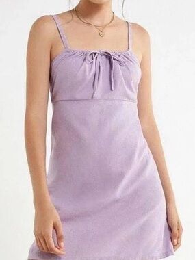 Urban Outfitters Lilac Tie Linen Sundress